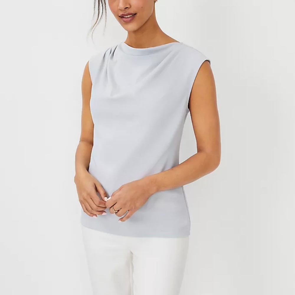 NWOT Ann Taylor size small, mock-neck style sleeveless shell, set of 3 colors